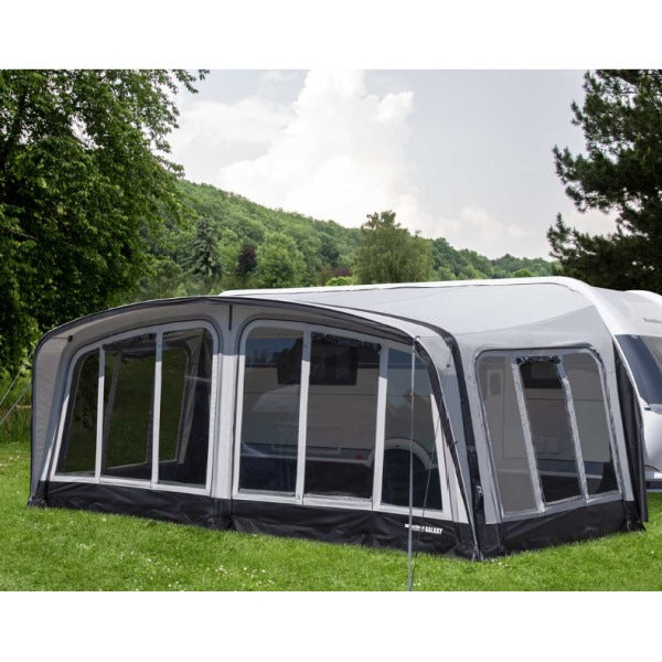 Westfield Galaxy Inflatable Caravan Awning shown from front right