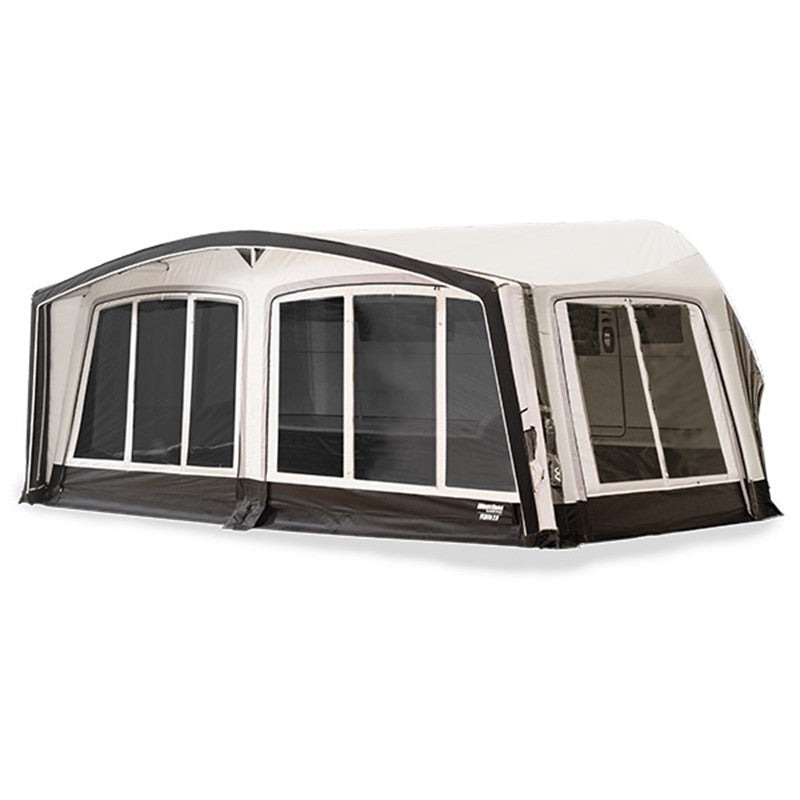 Westfield Pluto 2 caravan awning with windows on a white background