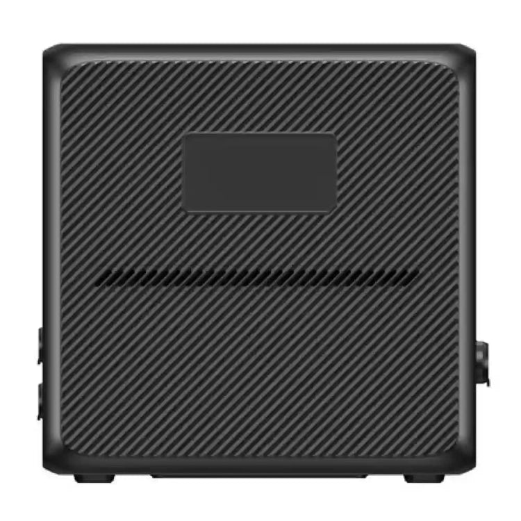 Rear view of the Bluetti AC240P power station with vent and textured design visible on a white background.