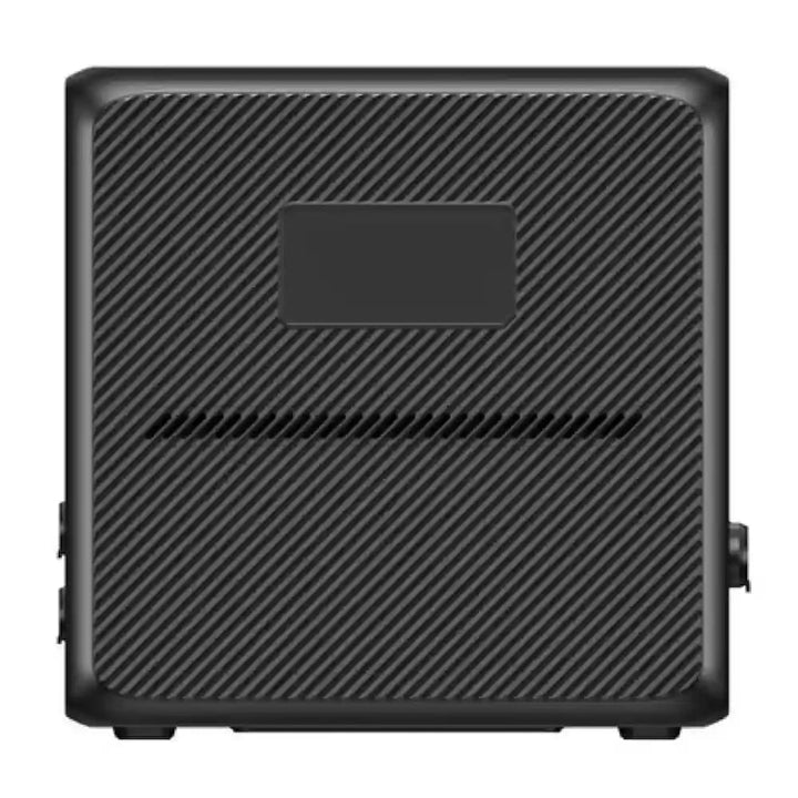Rear view of the Bluetti AC240P power station with vent and textured design visible on a white background.