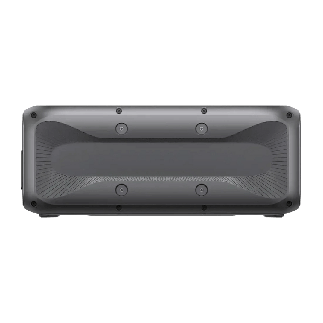 Bottom view of Bluetti B300K battery station showing mounting points on a transparent background.